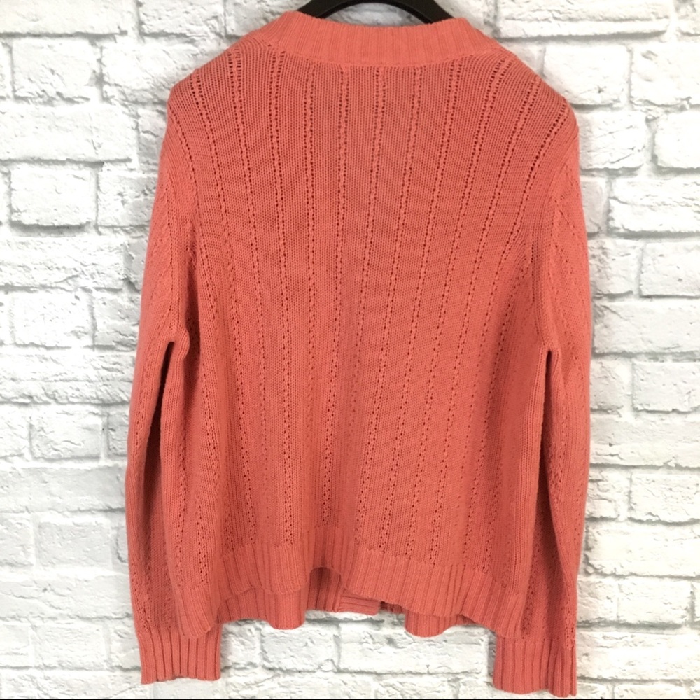 Classic Elements Chunky Knit Button Cardigan Sz Xl - image 2